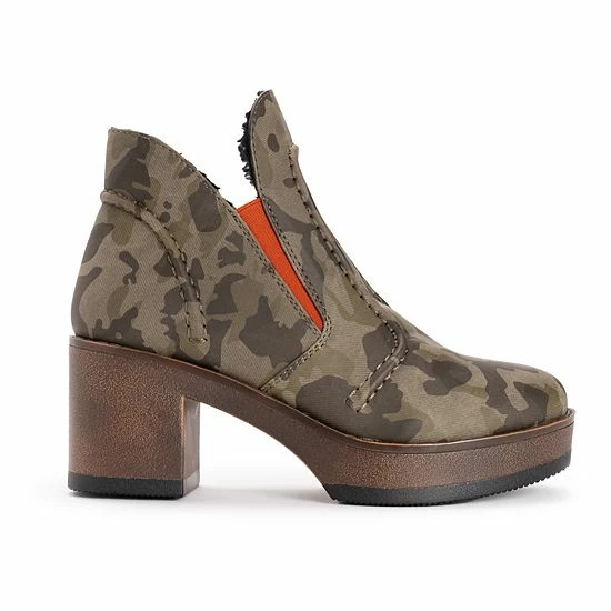 MUK LUKS Spain Aragon Women's Heeled Ankle Boots Leopard - Image 2