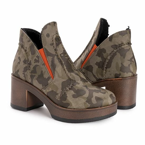 MUK LUKS Spain Aragon Women's Heeled Ankle Boots Leopard - Image 8