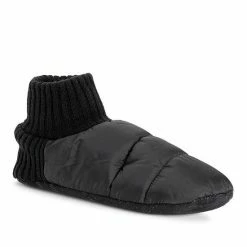 Men's MUK LUKS® Quilted Slipper Booties Ebony