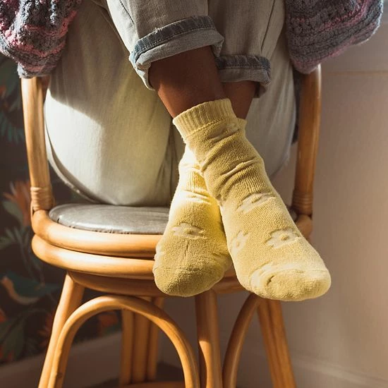 Women's MUK LUKS 3-pack Terry Crew Socks Alice Blue - Image 3