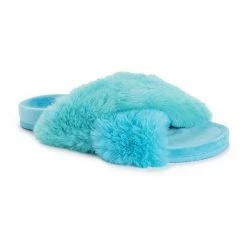 Women's MUK LUKS Hydrangea Criss-Cross Slide Slippers Black