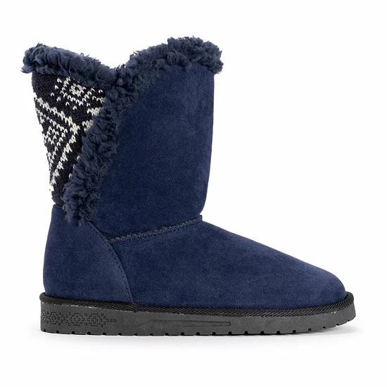 Essentials By MUK LUKS Carey Women's Winter Boots Gray Charcoal - Image 2