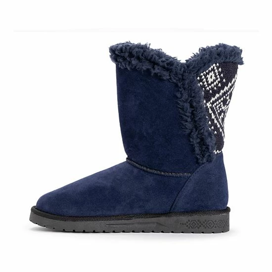 Essentials By MUK LUKS Carey Women's Winter Boots Gray Charcoal - Image 3