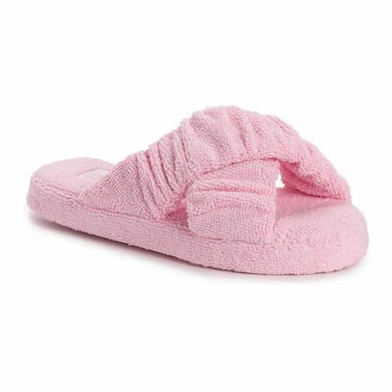 Women's MUK LUKS Maelle Criss-Cross Slippers Ballet Pink - Image 7