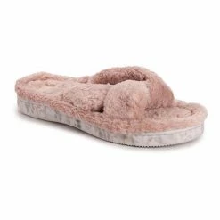 Women's MUK LUKS Lesedi Shearling Slide Slippers Denim