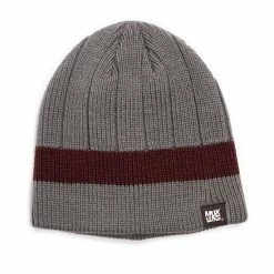 Men's MUK LUKS Ribbed Beanie Oxblood Navy