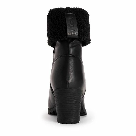 MUK LUKS Lacy Lily Women's Heeled Ankle Boots Black - Image 6