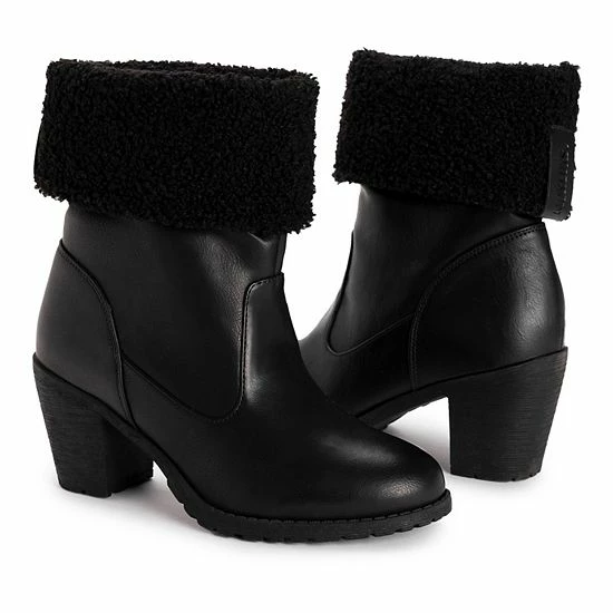 MUK LUKS Lacy Lily Women's Heeled Ankle Boots Black - Image 8