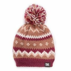 Women's MUK LUKS Cuff Knit Beanie Candy Apple