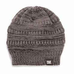 Men's MUK LUKS Marl Beanie Fossil Iron Ox