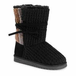 Essentials By MUK LUKS Clementine Women's Winter Boots Black Plaid -MUK LUKS SHOP unnamed file 1682