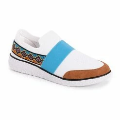 MUK LUKS® Boardwalk Power Walk Women's Slip-On Sneakers White