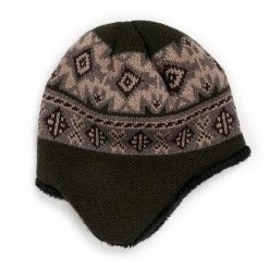 Men's MUK LUKS Earflap Beanie Sleeping Forest