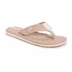 MUK LUKS Chill Out Men's Flip Flop Sandals Natural