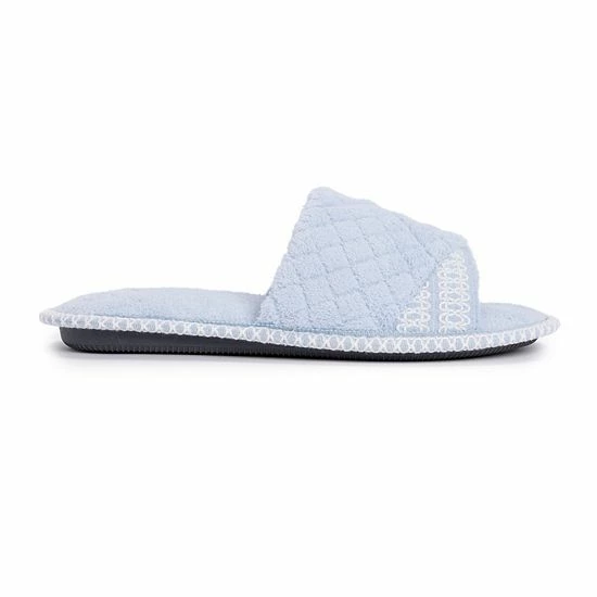 MUK LUKS Sally Women's Open-Toe Scuff Slippers Daisy White - Image 2