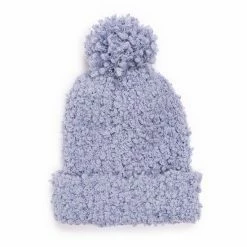 MUK LUKS® Women's Popcorn Cuff Knit Pom Hat Moonstone