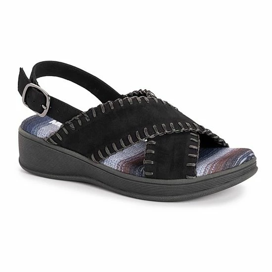 MUK LUKS City Highrise Women's Platform Sandals Taupe