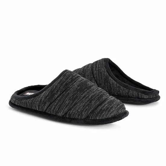 Men's MUK LUKS® Marcus Clog Slippers Ash Medium Gray - Image 6
