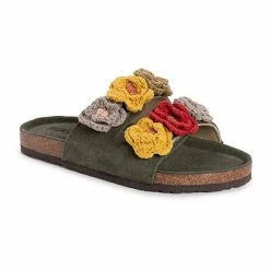 MUK LUKS Flora Terra Turf Women's Sandals Green Multi