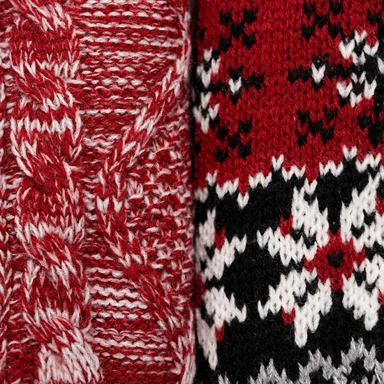 Women's MUK LUKS 2-Pack Short Cabin Socks Alice Blue - Image 3