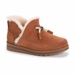 MUK LUKS Ziggy Sunset Blvd. Women's Suede Winter Boots Cognac