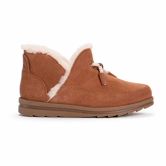 MUK LUKS Ziggy Sunset Blvd. Women's Suede Winter Boots Cognac - Image 2