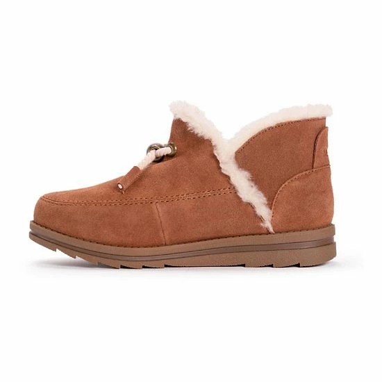 MUK LUKS Ziggy Sunset Blvd. Women's Suede Winter Boots Cognac - Image 3