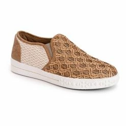 MUK LUKS Street Smart Women's Slip-On Sneakers Tan