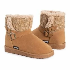 Essentials By MUK LUKS Alyx Women's Winter Boots Black Dark Gray -MUK LUKS SHOP unnamed file 2264