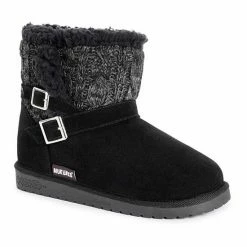Essentials By MUK LUKS Alyx Women's Winter Boots Black Dark Gray -MUK LUKS SHOP unnamed file 2265