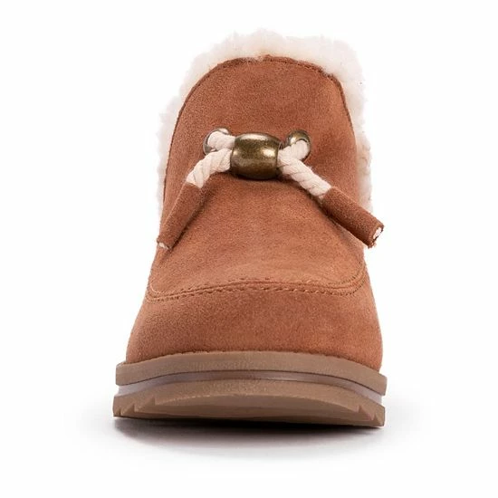 MUK LUKS Ziggy Sunset Blvd. Women's Suede Winter Boots Cognac - Image 8