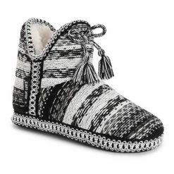 Women's Muk Luks Black Amira Slippers Ginger