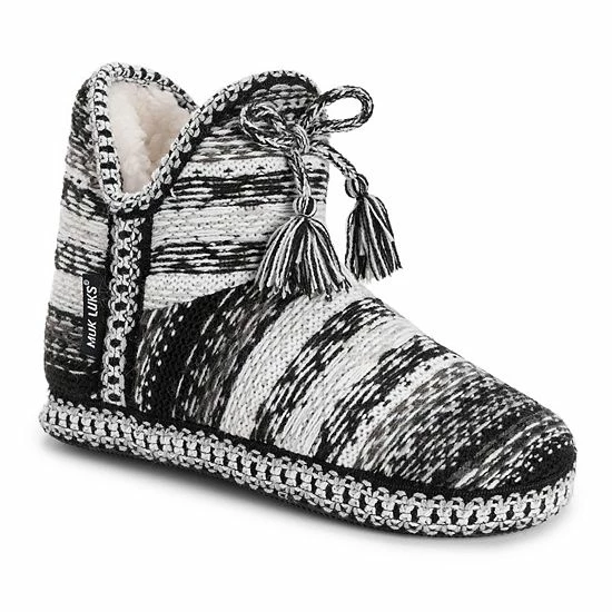 Women's Muk Luks Black Amira Slippers Ginger