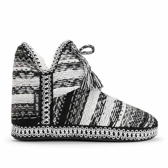Women's Muk Luks Black Amira Slippers Ginger - Image 2