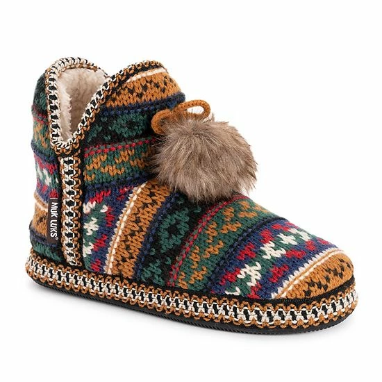 Women's Muk Luks Black Amira Slippers Ginger - Image 10