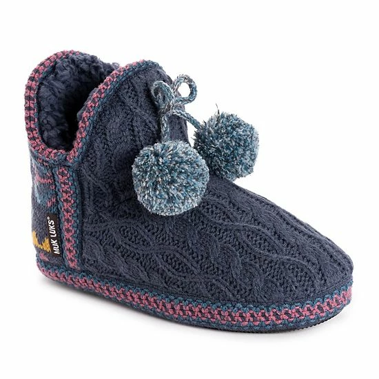 Women's Muk Luks Black Amira Slippers Ginger - Image 12