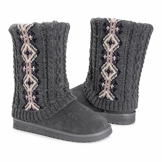 Essentials By MUK LUKS Cheryl Women's Winter Boots Gray 10 Essentials By MUK LUKS Cheryl Women's Winter Boots Gray - Image 8