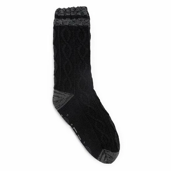 Men's MUK LUKS® Tall Cozy Lounge Socks Grey - Image 2