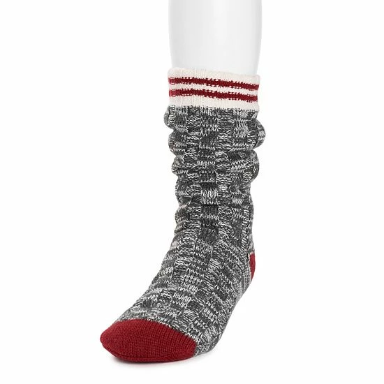 Men's MUK LUKS® Tall Cozy Lounge Socks Grey - Image 5