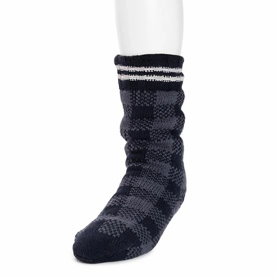 Men's MUK LUKS® Tall Cozy Lounge Socks Grey - Image 6