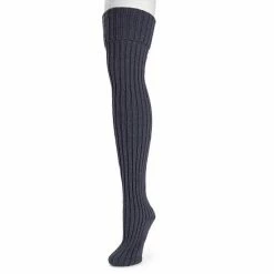 Women's MUK LUKS Chunky Ribbed Over The Knee Socks Ebony 8 Women's MUK LUKS Chunky Ribbed Over The Knee Socks Ebony -MUK LUKS SHOP unnamed file 442