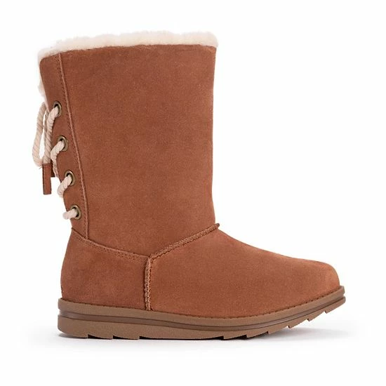 MUK LUKS Ziggy Rodeo Women's Suede Winter Boots Bordeaux - Image 2