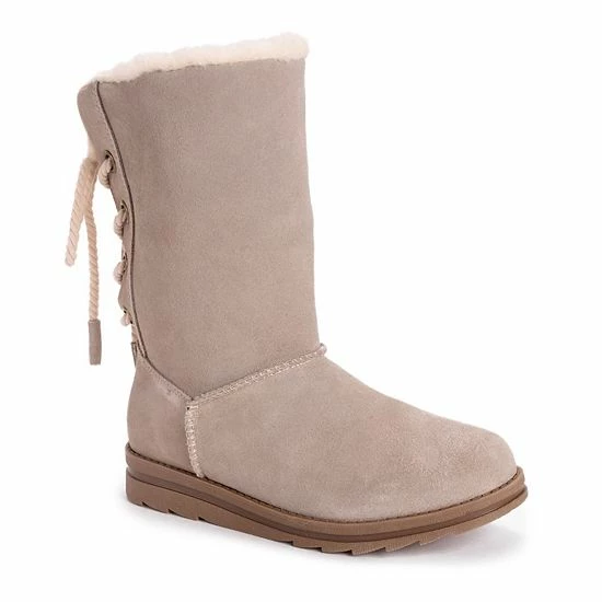 MUK LUKS Ziggy Rodeo Women's Suede Winter Boots Bordeaux - Image 9