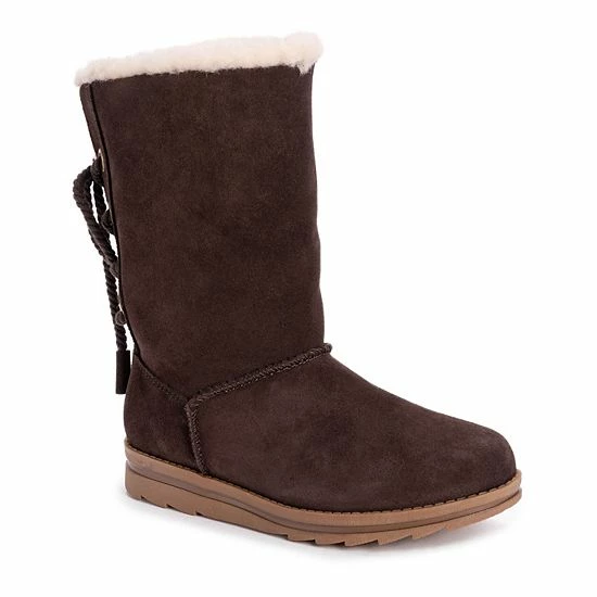 MUK LUKS Ziggy Rodeo Women's Suede Winter Boots Bordeaux - Image 10