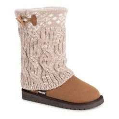 Essentials By MUK LUKS Cheryl Women's Knit Winter Boots Gray