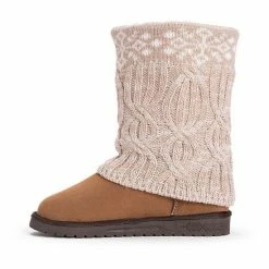 Essentials By MUK LUKS Cheryl Women's Knit Winter Boots Gray -MUK LUKS SHOP unnamed file 504