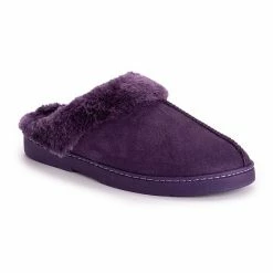 Women's MUK LUKS Polysuede Clogs Merlot
