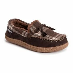 Men's MUK LUKS Tanver Plaid Moccasin Slippers