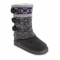 MUK LUKS Cheryl Women's Water-Resistant Winter Boots Dark Gray