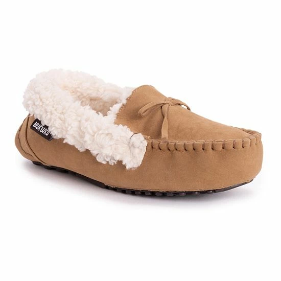 Women's MUK LUKS Jaylah Moccasin Slippers Camel